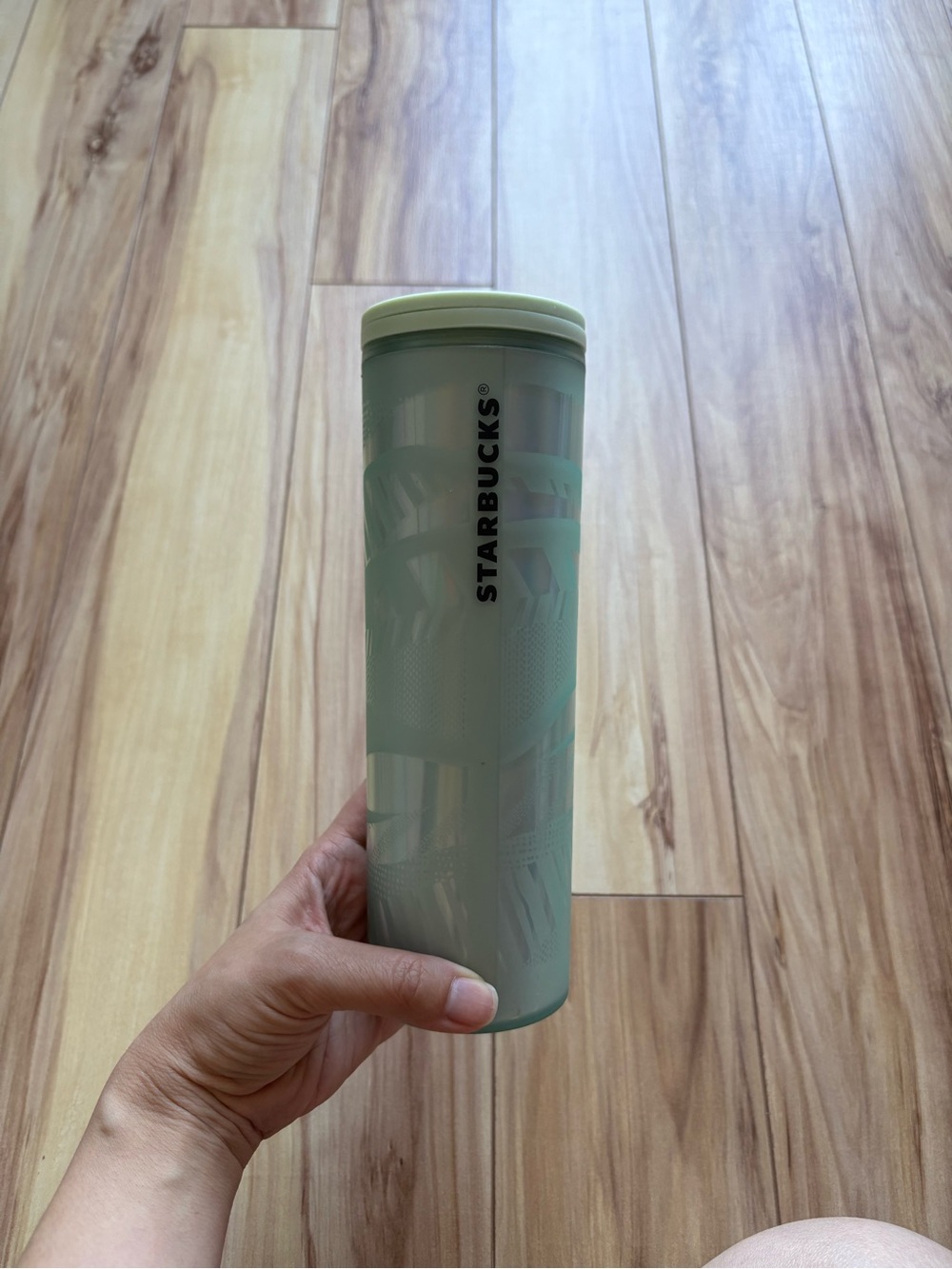 Starbucks Holiday 2021 Mint Frosted Ribbon Ice Tumblr - 16 oz nwt